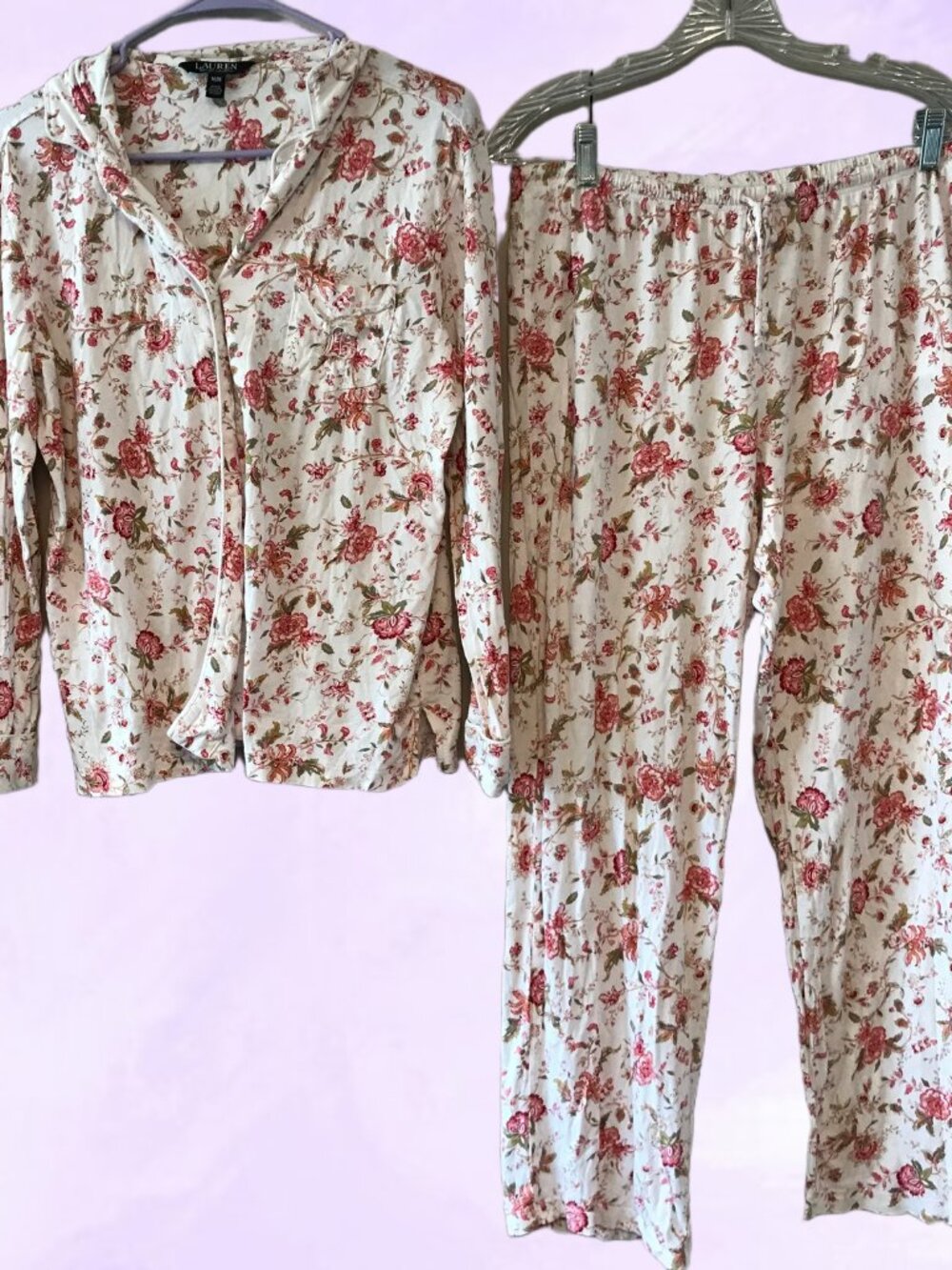 Lauren Ralph Lauren Cottagecore modal blend floral flower pjs pajamas set long